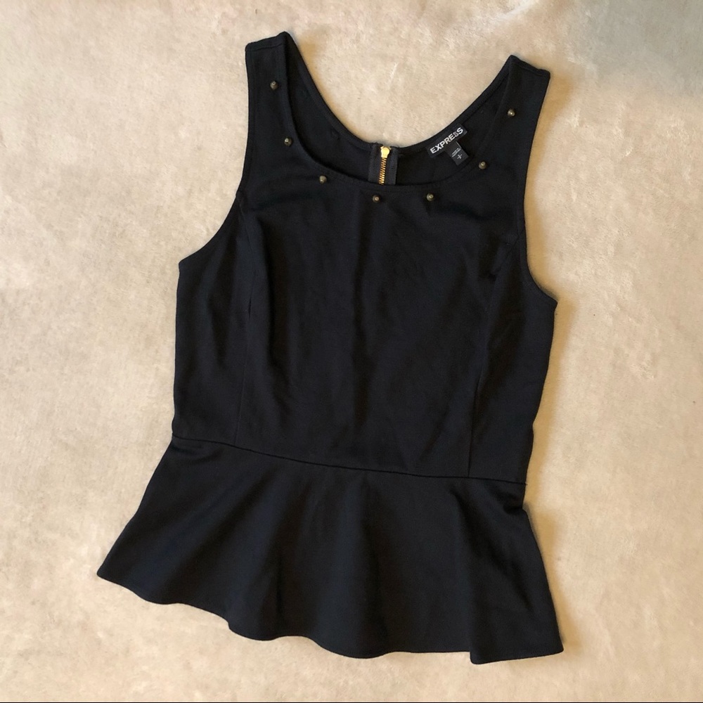 Express Studded Peplum Top